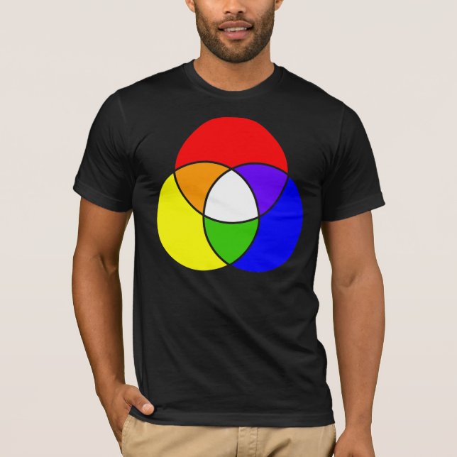 färg venndiagram t shirt (Framsida)