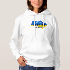 Färg Victory Overlay White Hoodie T Shirt