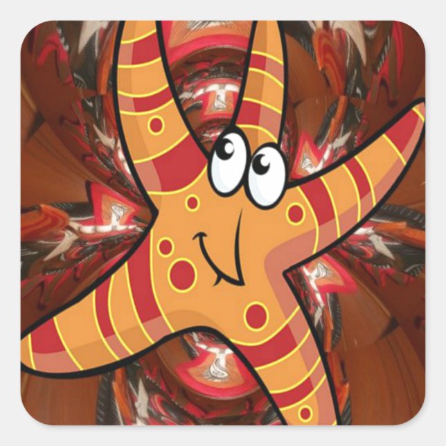 Färg vid springa fyrkantigt klistermärke (Framsida)