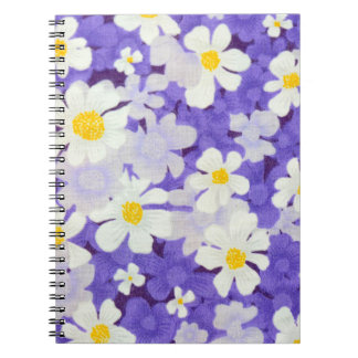Färg Vintage: Sömlös blomma Mönster Anteckningsbok