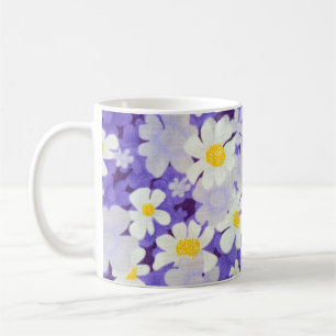 Färg Vintage: Sömlös blomma Mönster Kaffemugg