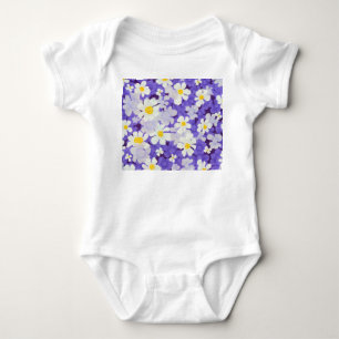 Färg Vintage: Sömlös blomma Mönster T Shirt