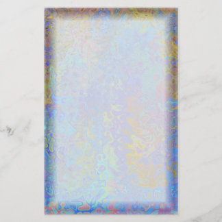 Färg virvlar runt gränsen brevpapper