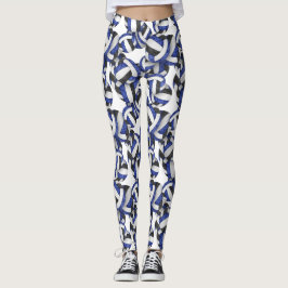 färg volleybollar mönster leggings