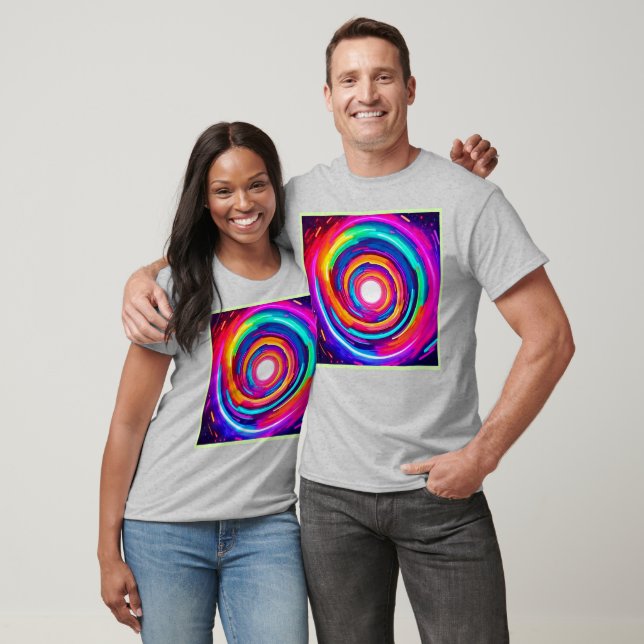 Färg Vortex: Dynamisk design T Shirt (Unisex)