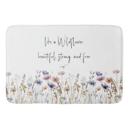 Färg Watercolor Wildblomma Badrumsmatta