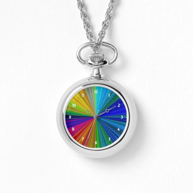 Färg WCRIS Circular Rainbow Wheel Armbandsur (Framsida)