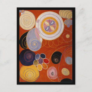 Färg Wheel,Bra Abstrakt Art Vykort