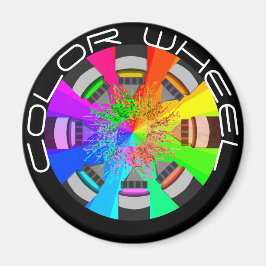 Färg Wheel Paint Stänk Magnet