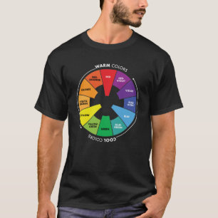 Färg Wheel - primär, sekundär och tertiär Färger T Shirt