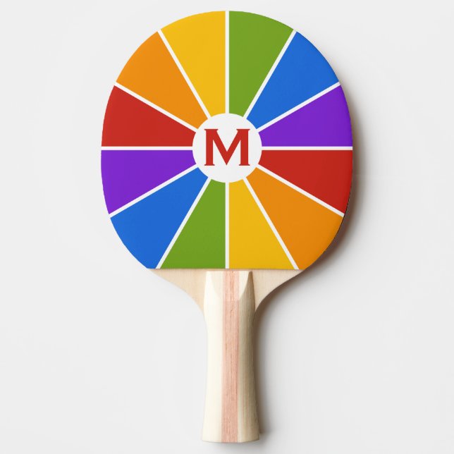Färg Wheel/Rays anpassningsbar ping pong paddle Pingisracket (Framsidan)