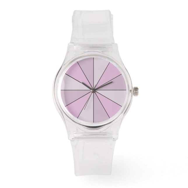 Färg Wheel Rosa Armbandsur (Framsida)