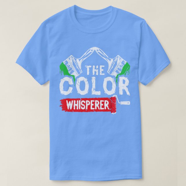 Färg Whisperer Painter T Shirt (Design framsida)