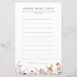 Färg Wildblomma där de spelade