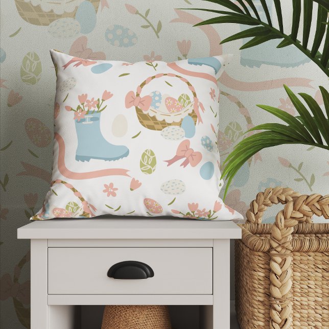 Färga ägg från Glad påsk i Vår Basket Kudde (Skapare uppladdad)