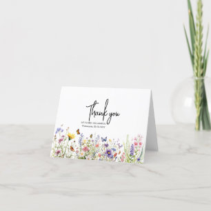 Färga ängar av Wildblommor Tack Kort