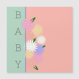 Färga Daisy på Mjuka persikor- och jungelvykort