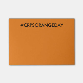 Färga den världsOrange™ #CRPSORANGEDAYen Post-it Block