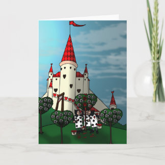 Färga det röda hälsningskortet Ro Kort