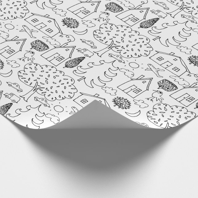 Färga din egna grannskap presentpapper (Hörn)