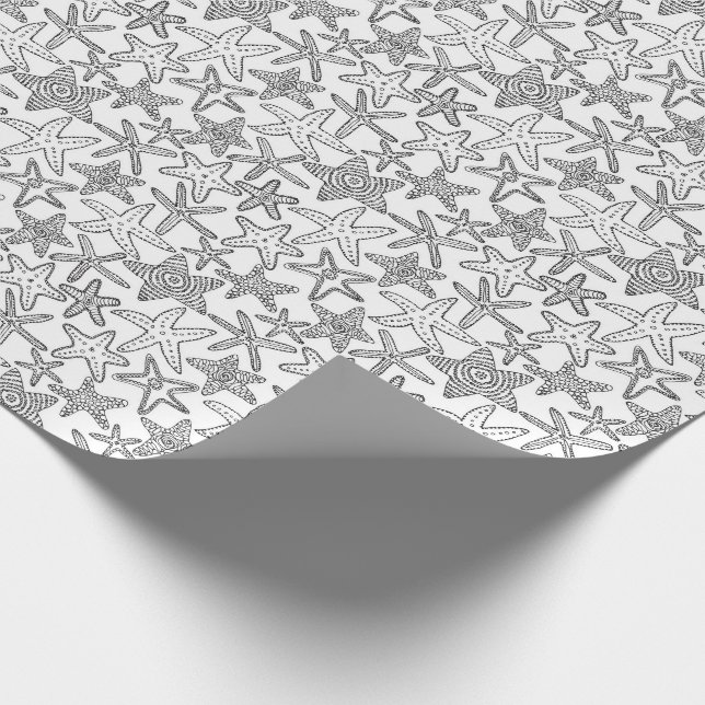 Färga din egna sjöstjärna presentpapper (Hörn)