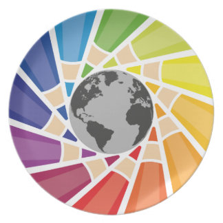 Färga din egna värld tallrik