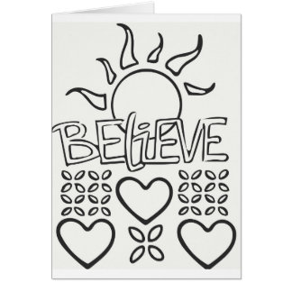 Färga din egna vuxna färgläggning tonåring hälsningskort