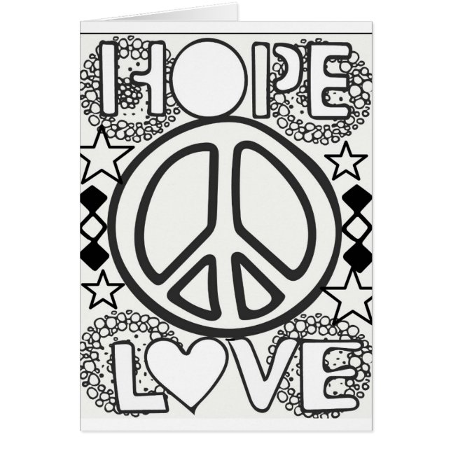 Färga din egna vuxna färgläggning tonåring hälsningskort (Framsidan)