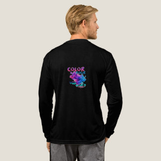 Färga Din Värld Färgrik Rökgrafisk T-Shirt