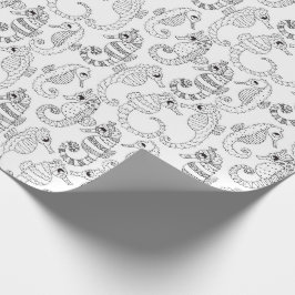 Färga dina egna Seahorses Presentpapper