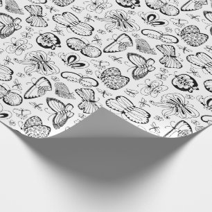 Färga ditt egna fjärilsmönster presentpapper