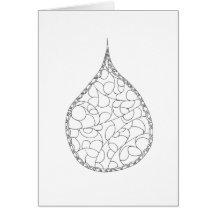 Färga ditt egna kort - cirkla liten droppe