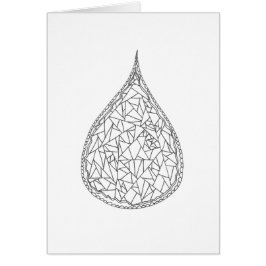 Färga ditt egna kort - den Crystal liten droppe