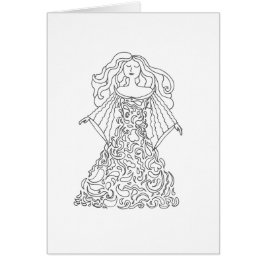 Färga ditt egna kort - dröm- klänning