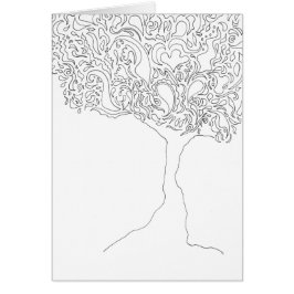 Färga ditt egna kort - träd