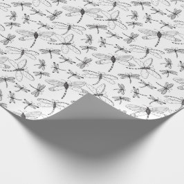 Färga ditt egna sländamönster presentpapper