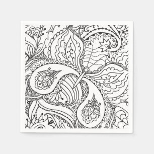 Färga färgsfärgsfärgsbild Ny Blommigt i design Aes Pappersservett