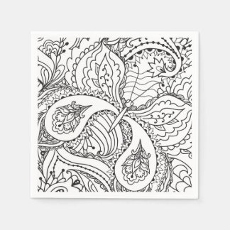 Färga färgsfärgsfärgsbild Ny Blommigt i design Aes Pappersservett