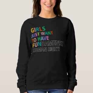 Färga flickor vill bara ha grundläggande mänskliga t shirt