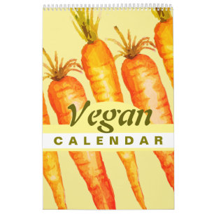Färga frukter och grönsaker 2025 Vegan Kalender
