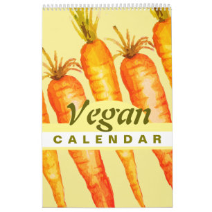 Färga frukter och grönsaker 2026 Vegan Kalender