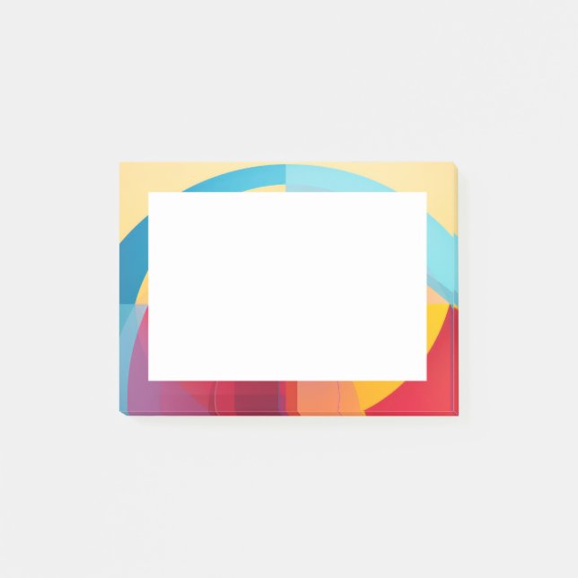 Färga halvcirkelformer post-it block (Framsida)