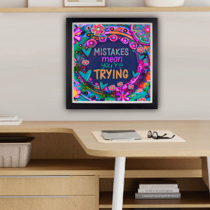 Färga hörn Fläktar inspirerande fel citat Poster