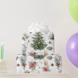 Färga julsymboler mönster 2 presentpapper<br><div class="desc">En färglös samling julsymboler i ett sömlöst mönster med poinsettia,  Julgranar,  champaign,  prydnadsföremål</div>