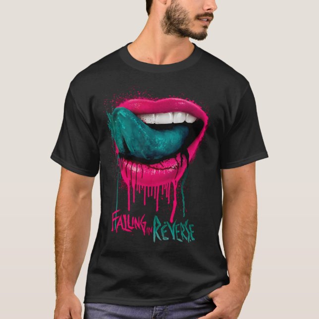 Färga Läppar T Shirt (Framsida)