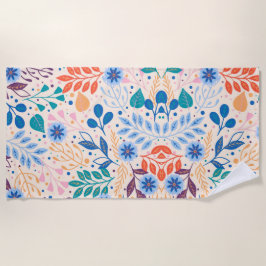 Färga Löv Modern Foliage Mönster