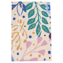 Färga Löv Modern Foliage Mönster