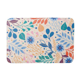 Färga Löv Modern Foliage Mönster Badrumsmatta