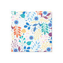 Färga Löv Modern Foliage Mönster