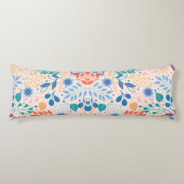 Färga Löv Modern Foliage Mönster Kroppskudde